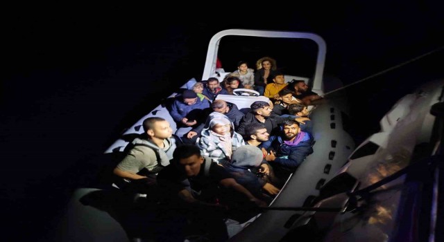 Datçada 20 göçmen yakalandı