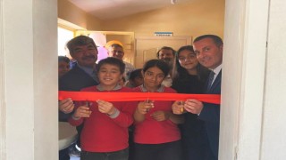 Milas Ovakışlacık Okulu kütüphanesi törenle açıldı