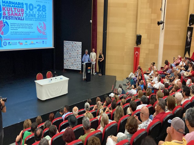 MARMARİS ULUSLARASI KÜLTÜR VE SANAT FESTİVALİ AÇILIŞI, EMİN ÇAPA SÖYLEŞİSİ